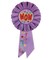 Beistle Pack of 6 Light Purple "WOW" School and Sports Award Rosette Ribbons 6.5"